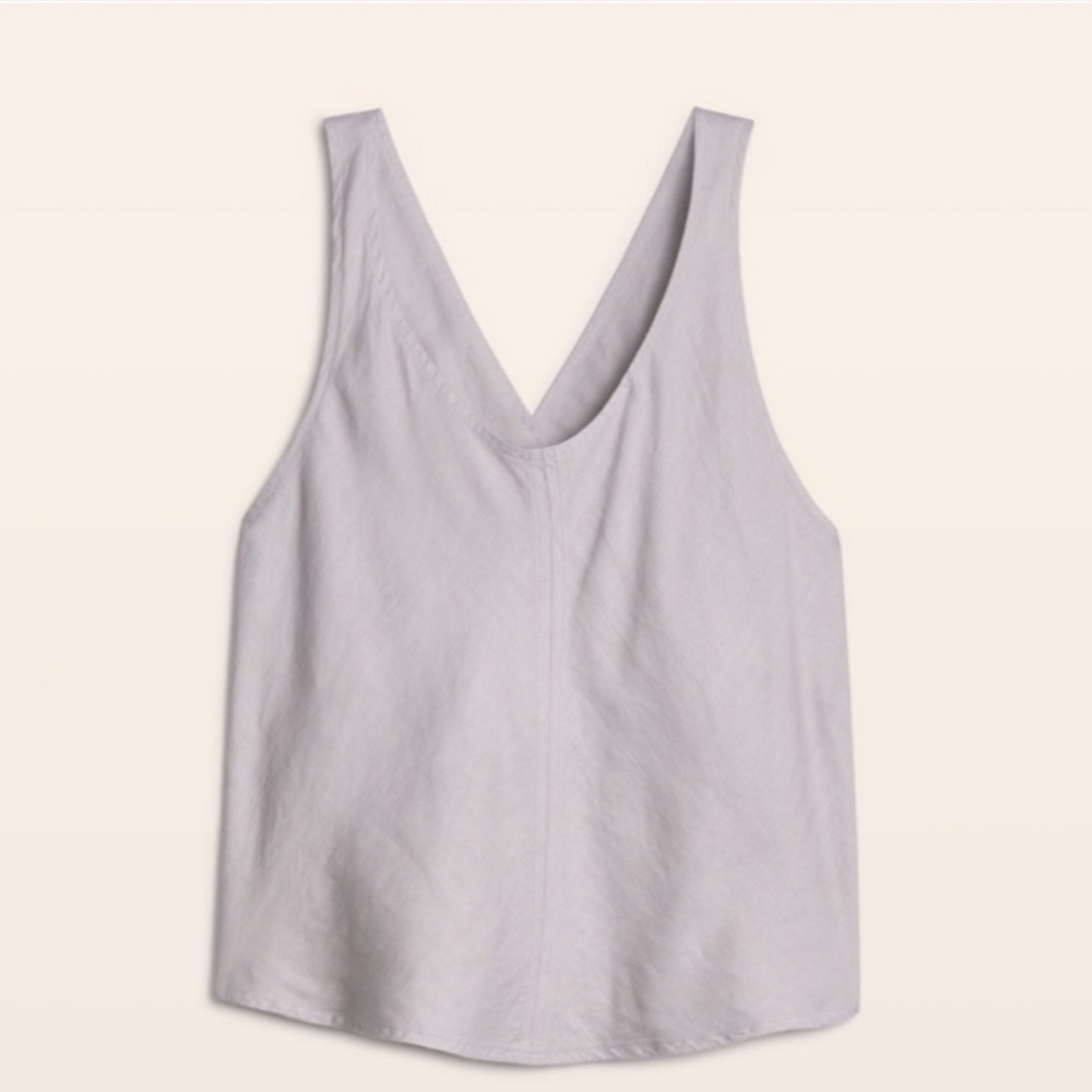 Aritzia Wilfred Mistral  Cross Strap open Back Top Taupe Size XS - Picture 3 of 13